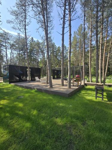 Zahrada ubytování Tiny holiday complex in Kalana