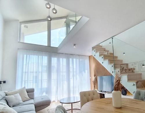 Et opholdsområde på Blackbird Boutique Apartment