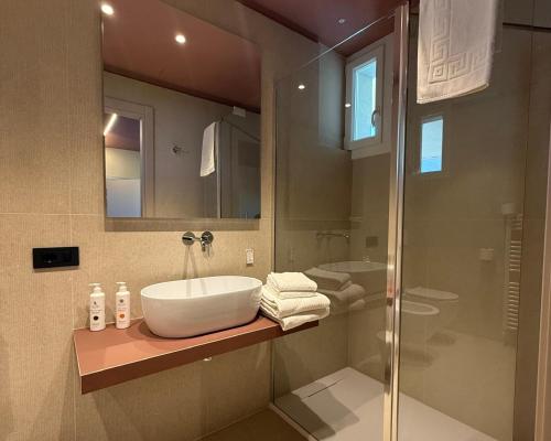 Koupelna v ubytování Hotel Excelsior