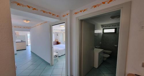 Koupelna v ubytování Hotel Residence Arturo