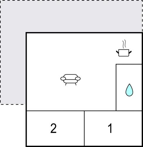 an image of a diagram of a box with the number two at Lovely Home In Tranekær With Wifi in Tranekær