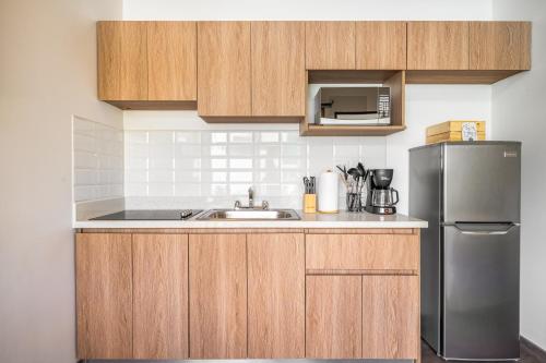 Kuchyň nebo kuchyňský kout v ubytování Macondo Ecolodge Apt 4 - Estrella de Fuego