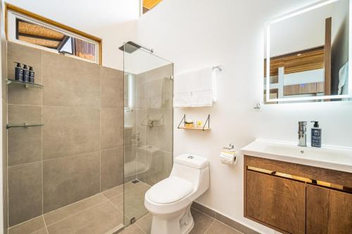 Koupelna v ubytování Macondo Ecolodge Apt 4 - Estrella de Fuego