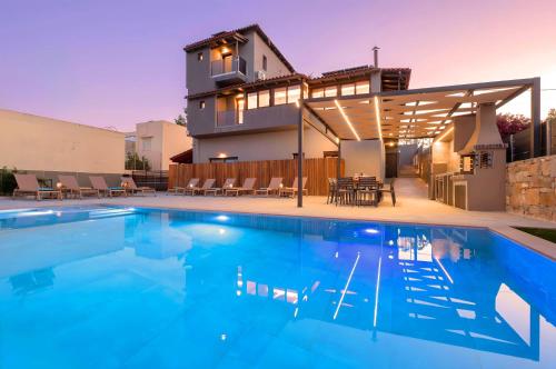 Bazén v ubytování Stafa Villa Private Pool nebo v jeho okolí