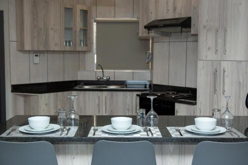 Dapur atau dapur kecil di Summer PALACE Guesthouse