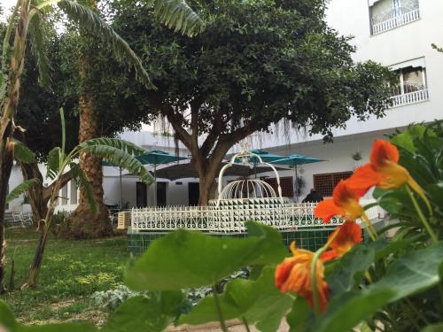 a view of the hotel from the garden at Hotel La Residence Hammamet in Hammamet