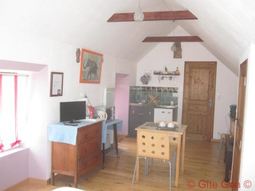 Kuchyň nebo kuchyňský kout v ubytování Gîte Goa