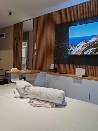Apartmani Arijaにあるテレビまたはエンターテインメントセンター