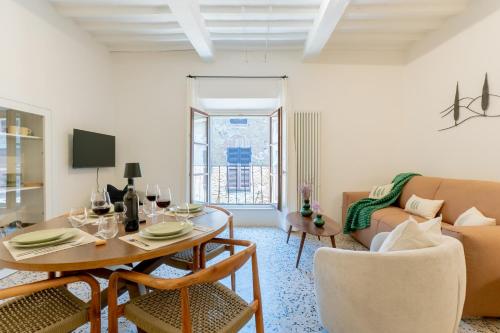 Posezení v ubytování Dolce Pienza I Modern Home in the Historic Center