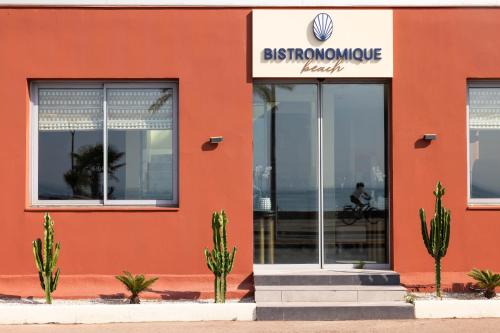 a orange building with a sign that reads storefront at Hotel Royalmar - Nouveau propriétaire in Cagnes-sur-Mer