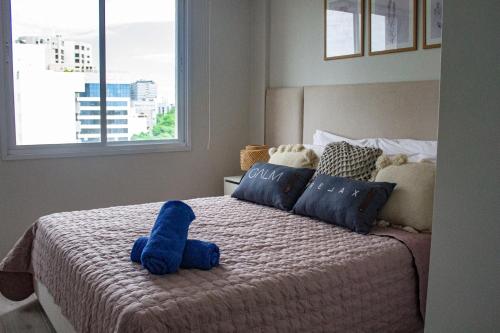 Postel nebo postele na pokoji v ubytování Apartamento Zona Paseo La Galera Y Shopp Del Sol