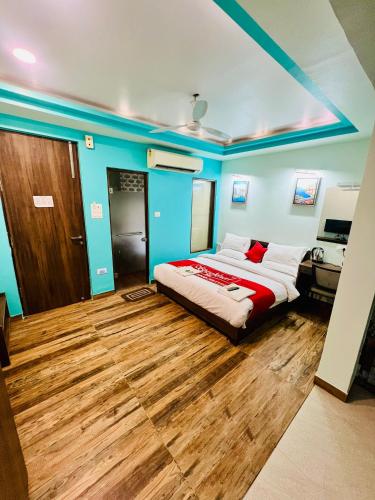 Cama o camas de una habitación en Hotel Raj Shikhar