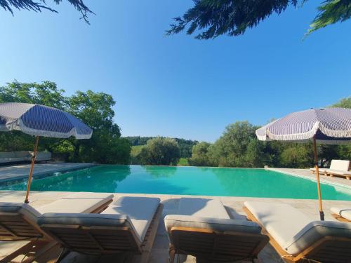 Πισίνα στο ή κοντά στο Luxury Villa Basilio Chianti