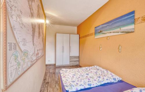 Кровать или кровати в номере Ferienwohnung Fürstenberg