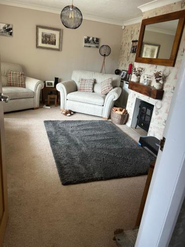 Χώρος καθιστικού στο Cosy room in a bungalow