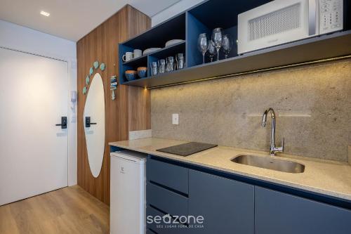 Kuchyň nebo kuchyňský kout v ubytování Estúdios c/ Vista Lateral Mar no Penha Spot | PSO - L