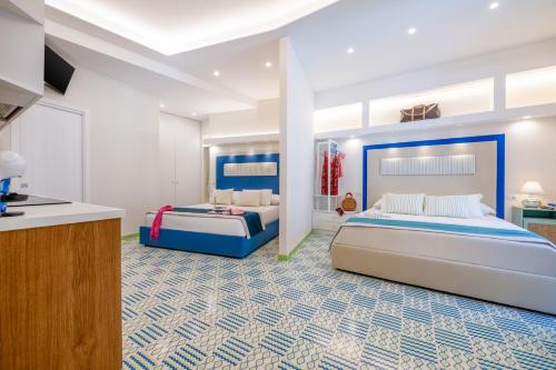 Postel nebo postele na pokoji v ubytování Aquae Romanae - Guest House