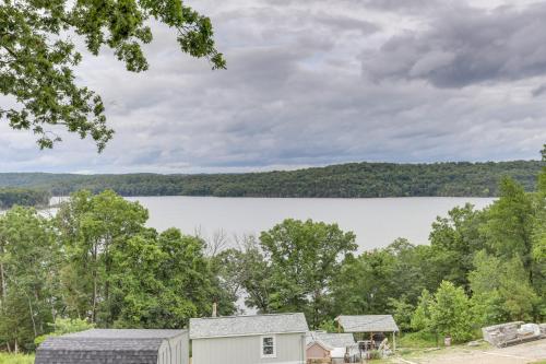 a view of a lake from a house at Walk to Norfork Lake Guest House in Henderson in Henderson