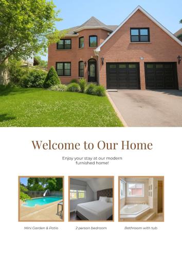 a collage of pictures of a house at Luxury home 4BR, Pool, & 5 Mins to 401 in Whitby