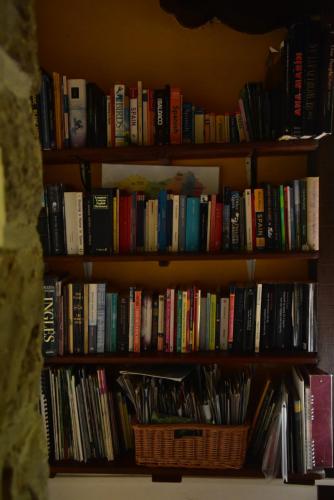 Knihovna v bed and breakfast