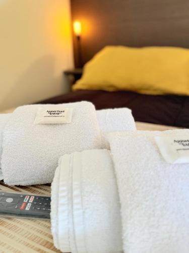 Ένα ή περισσότερα κρεβάτια σε δωμάτιο στο Appart Hotel Garay