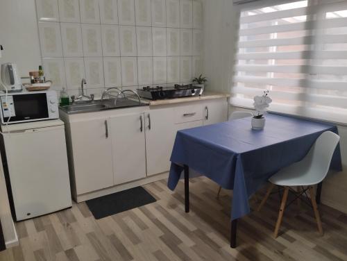 Una cocina o cocineta en Cabañas Económicas Temuco