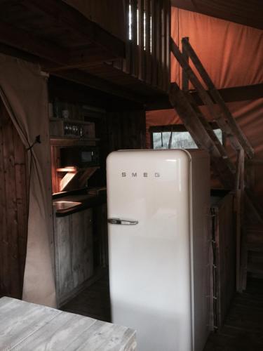 Dapur atau dapur kecil di Lodging Le Lac