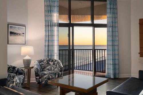 Гостиная зона в Wyndham Garden Fort Walton Beach Destin