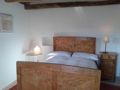 Ένα ή περισσότερα κρεβάτια σε δωμάτιο στο Peaceful House - Short Drive to the Sea