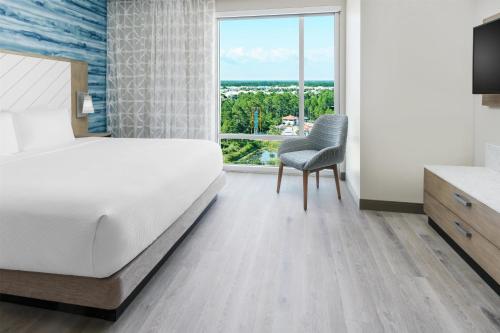 Katil atau katil-katil dalam bilik di Hyatt Place Panama City Beach - Beachfront