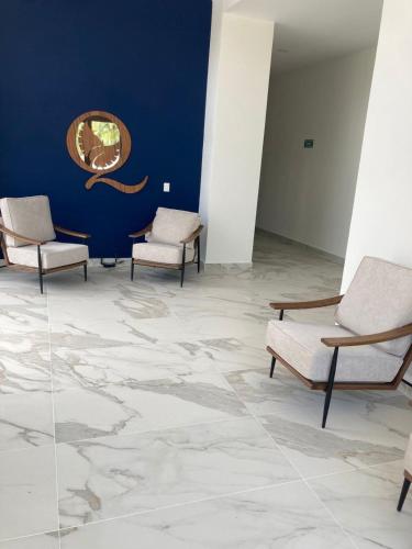 Posezení v ubytování Suite Privada frente a Vidanta King