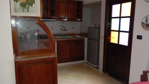 Kuchyň nebo kuchyňský kout v ubytování Faridi vacancy appartment