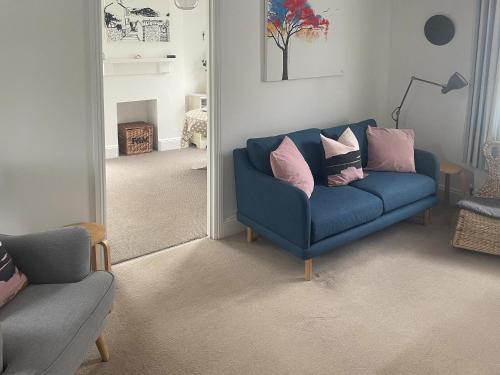 Et opholdsområde på Evelyn Cottage