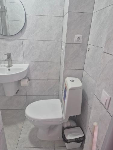 Koupelna v ubytování Camera mica si cocheta