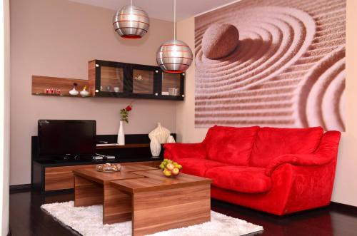 Zona d'estar a Apartament Kielce Lecha