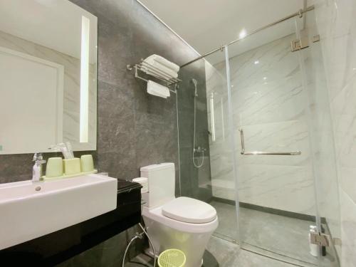Ένα μπάνιο στο Amanda Apartment Quy Nhon