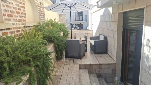 Patio nebo venkovní prostory v ubytování Apartman Doknić