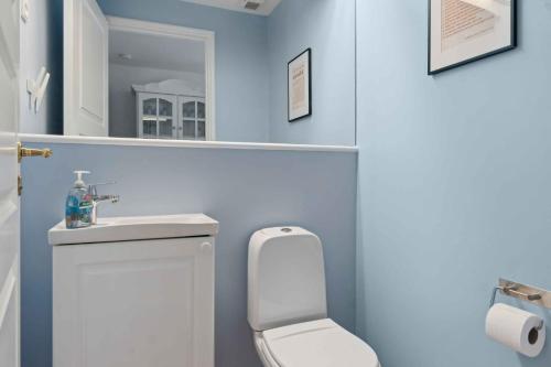 Bilik mandi di Renovated Summer House In Vejby Tisvilde