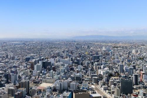 an aerial view of osaka city from the tokyo tower at Nagoya Marriott Associa Hotel in Nagoya