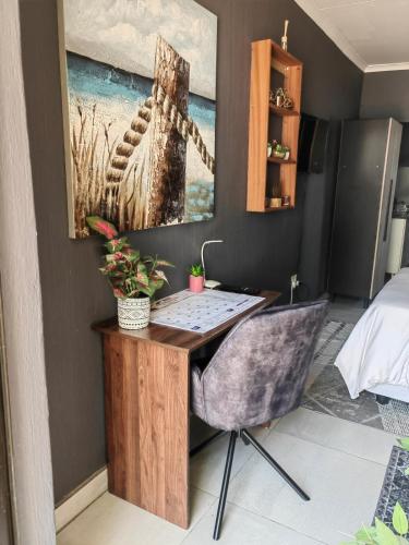 Χώρος καθιστικού στο Cosy studio apartment