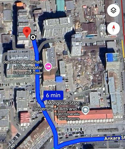 UB, 1-room, 900m north Sukhbaatar sq