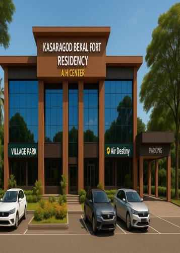 a rendering of a kash stampede pearl roof restaurant at Kasaragod Bekal Fort Residency in Kāsaragod