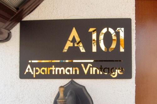 Certifikát, hodnocení, plakát nebo jiný dokument vystavený v ubytování Apartman vintage A101