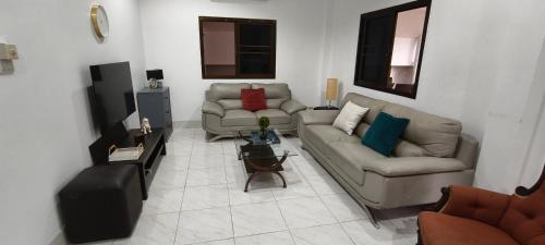 Et opholdsområde på Villa Lilly