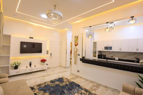 Η κουζίνα ή μικρή κουζίνα στο Jeanie's House