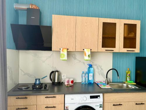 Una cocina o cocineta en Tsalka Apartment