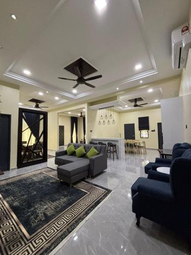 Χώρος καθιστικού στο Homestay Rakyat Dungun