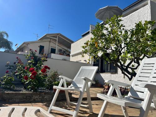 Jardín al aire libre en Casa del Sileno 12