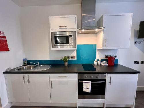 Kuchyň nebo kuchyňský kout v ubytování Fox House Studios, Aparthotel