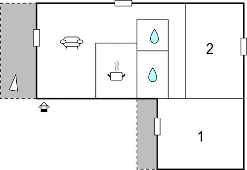 a block diagram of a diagram of a bathroom with four toilets at El Mirador De Calahonda in La Cala de Mijas